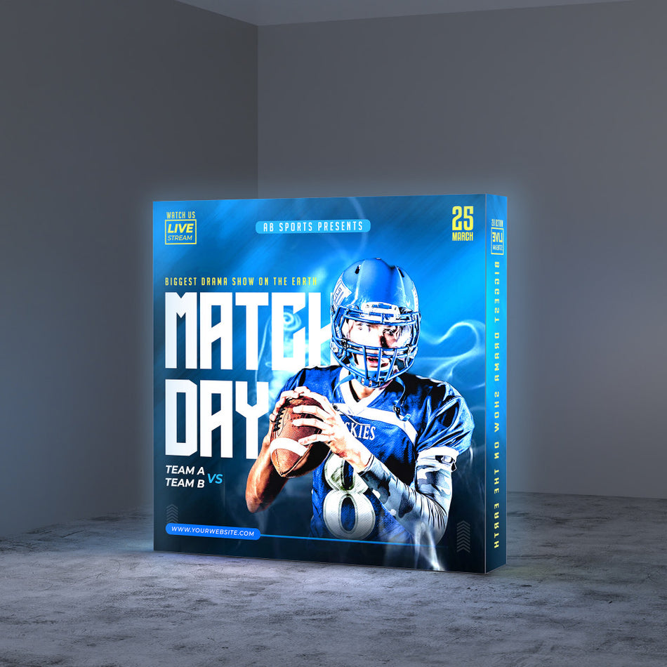 8ft SEG Edge-lit Popup Display
