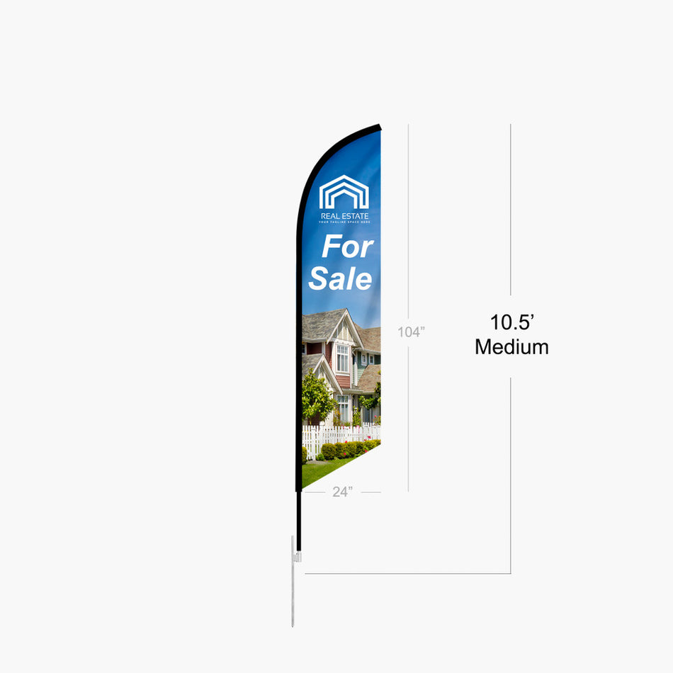 Feather Angled Flag(Medium) 10.5ft