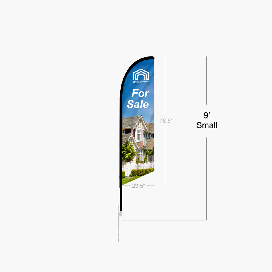 Feather Angled Flag(Small) 9ft