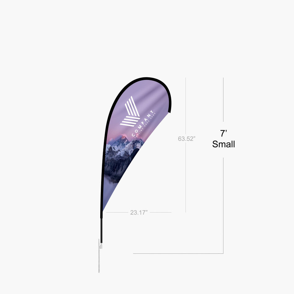 Teardrop Flag:13.5ft, 11.2ft, 9ft, 7ft