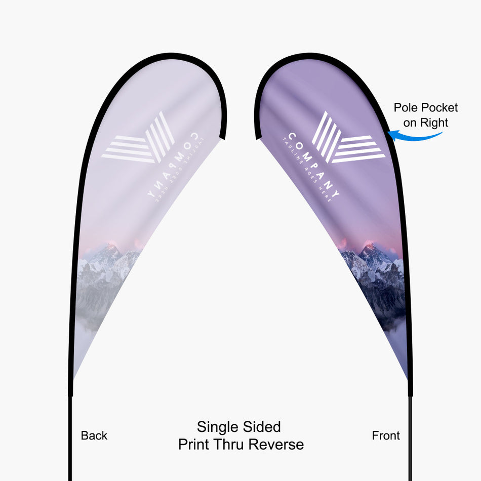 Teardrop Flag:13.5ft, 11.2ft, 9ft, 7ft