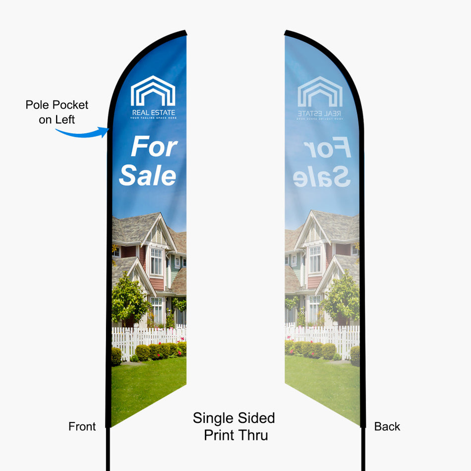 Feather Angled Flag(Medium) 10.5ft