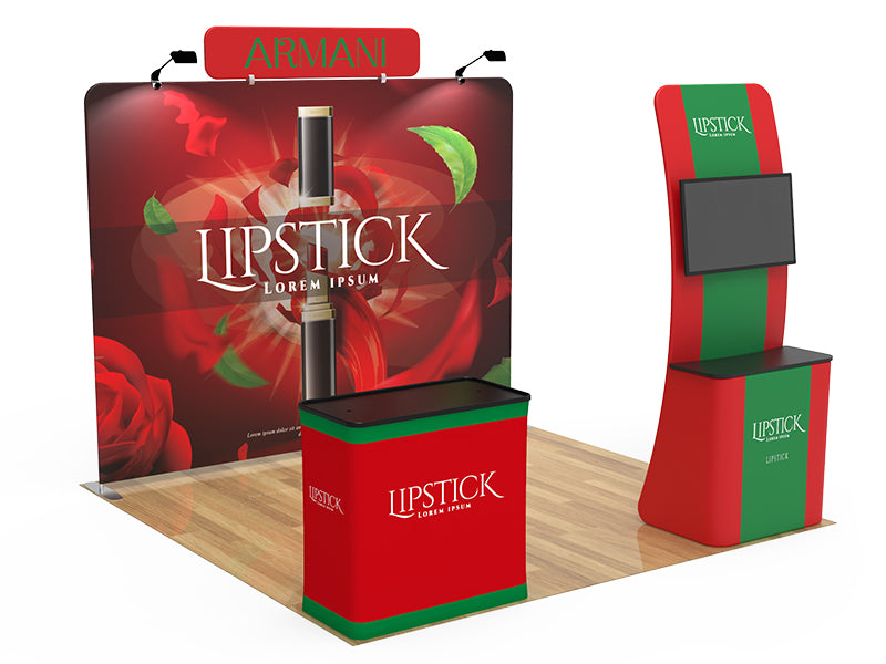 10x10ft Custom Booth 27 Dual Podium