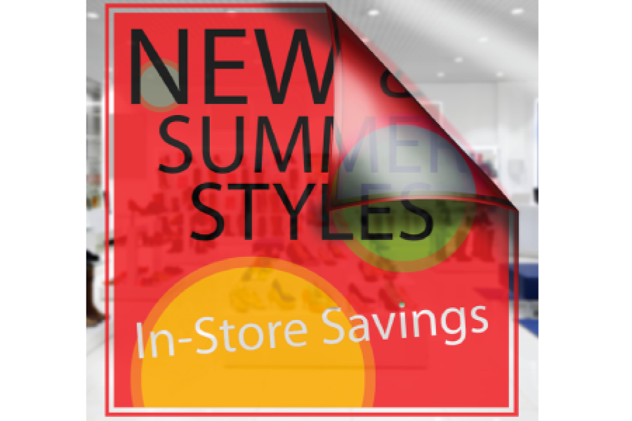 Adhesive Clear Vinyl- $5.75 per sq ft
