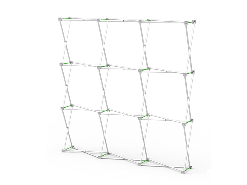 8ft Straight Velcro Fabric Pop Up Display(Hardware Only)