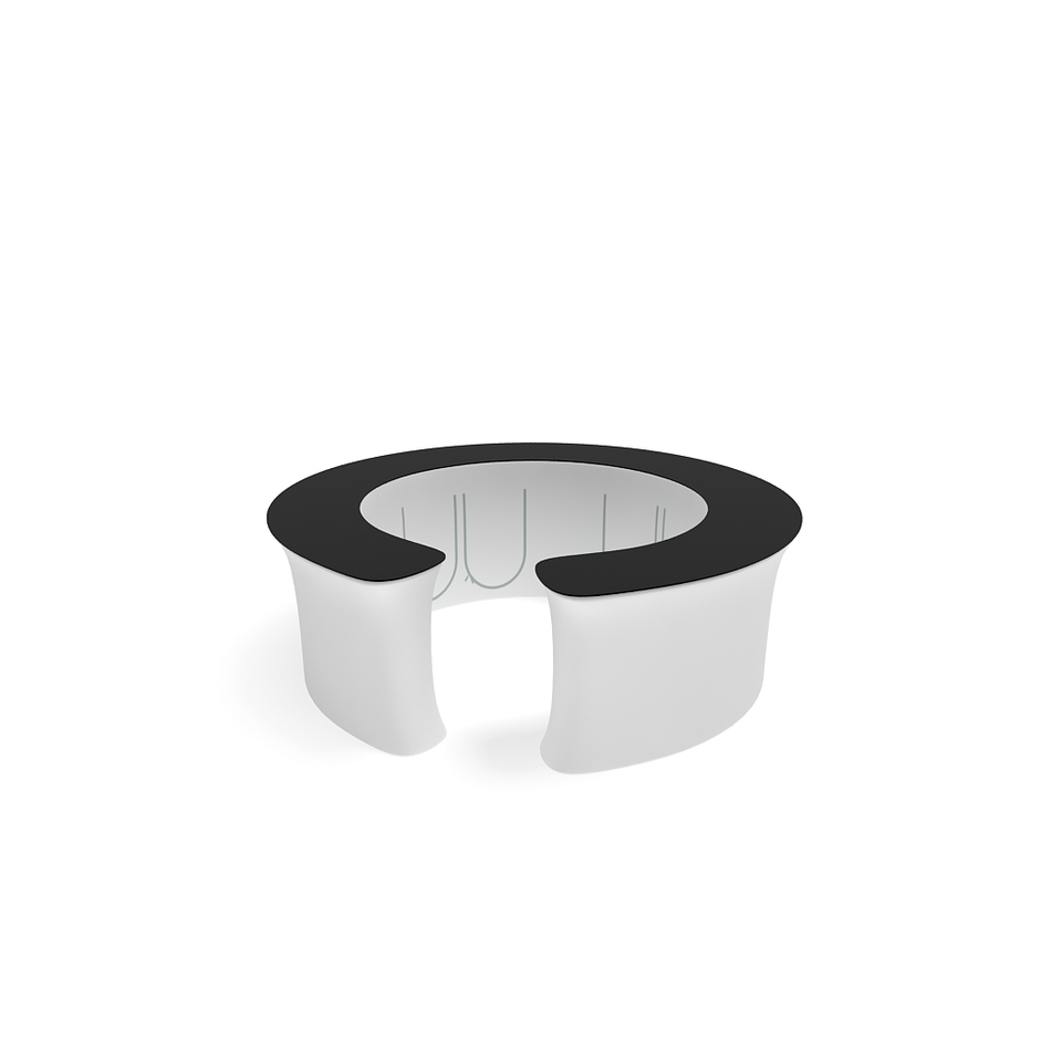 InfoDesk Counter - Wrap Around Convex Curved