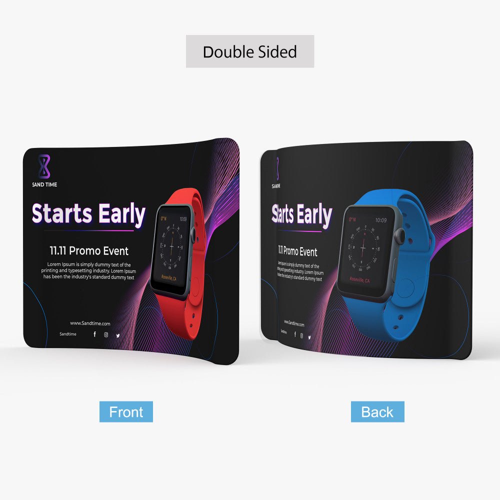 10ft Curve Tension Fabric Display - Blitz Sign & Displays