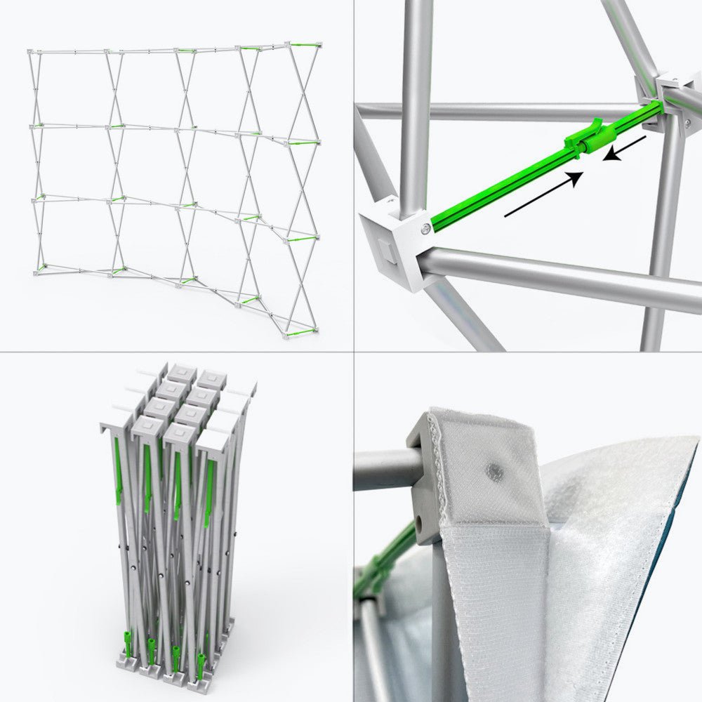 10ft Curve Velcro Fabric Pop Up Display - Blitz Sign & Displays