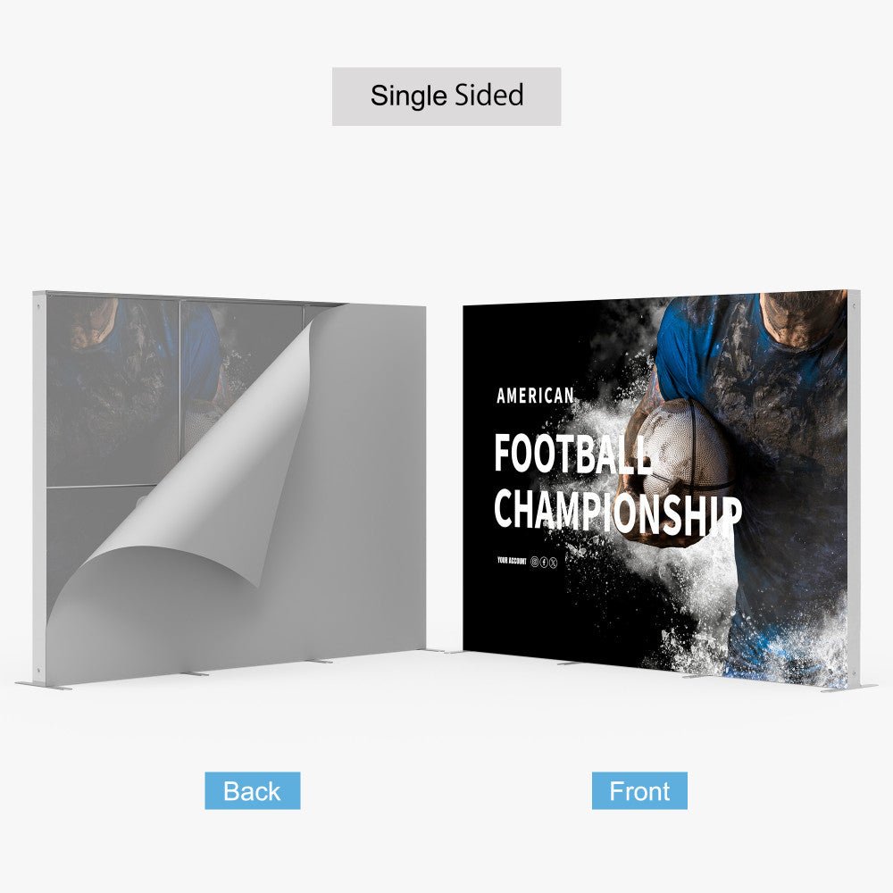 10ft SEG Edge - lit Fabric Display - Blitz Sign & Displays