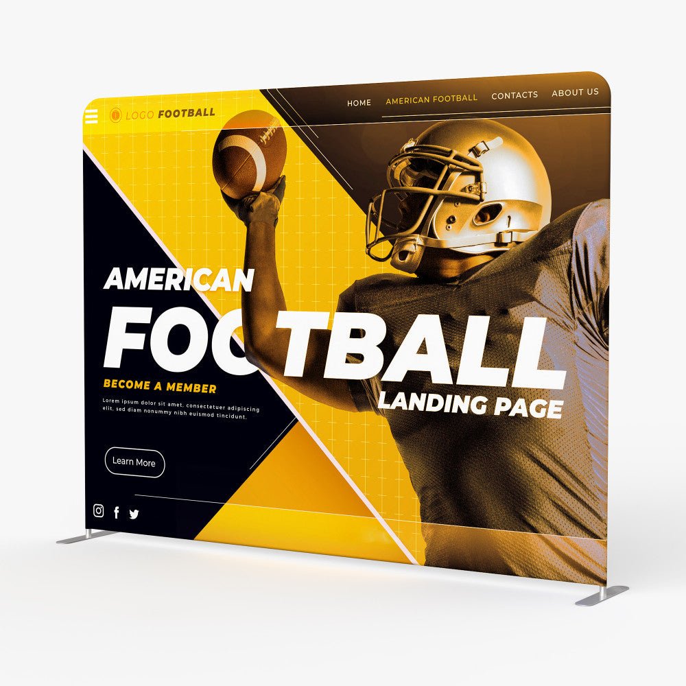 10ft Straight Tension Fabric Display - Blitz Sign & Displays