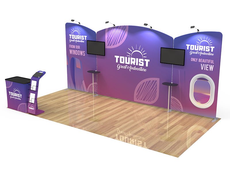 10x20ft Booth 02 Triple Threat - Blitz Sign & Displays