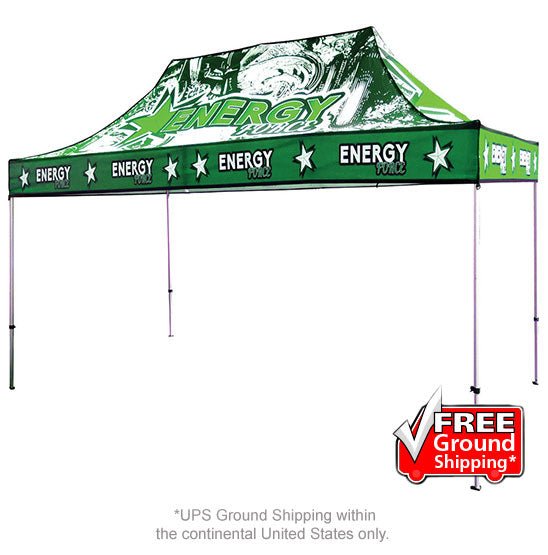 15 ft. Custom Aluminum Canopy Tent - Blitz Sign & Displays