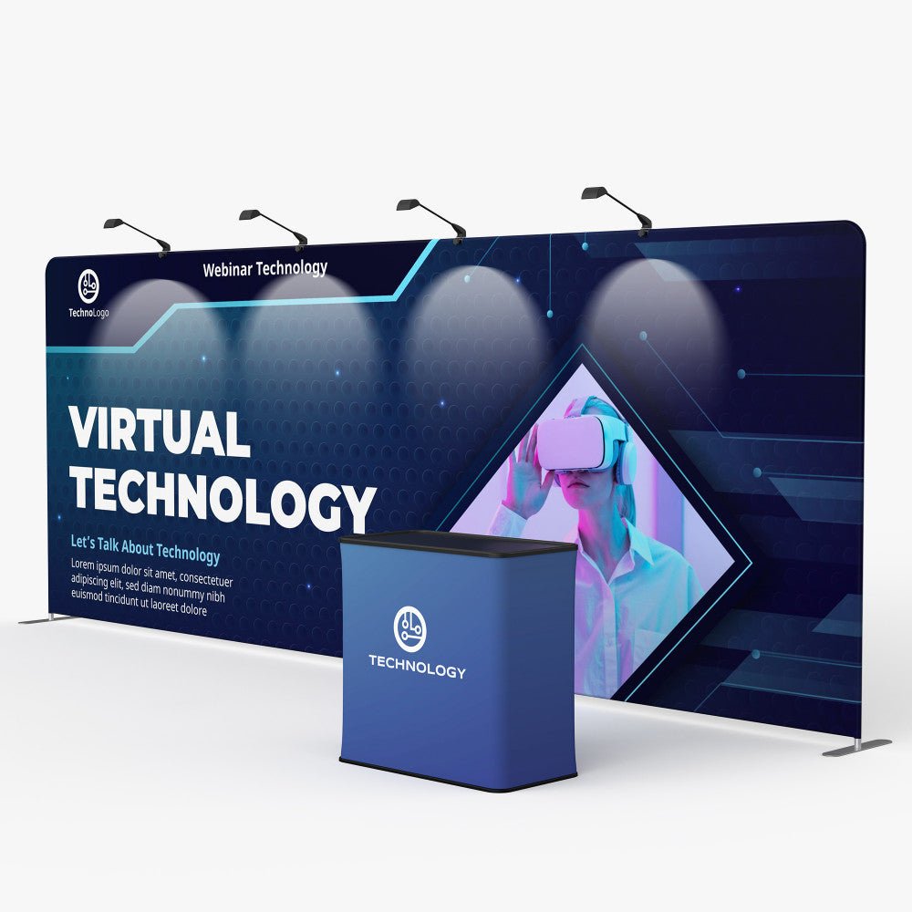 20ft Straight Tension Fabric Display - Blitz Sign & Displays