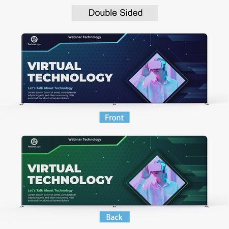 20ft Straight Tension Fabric Display - Blitz Sign & Displays