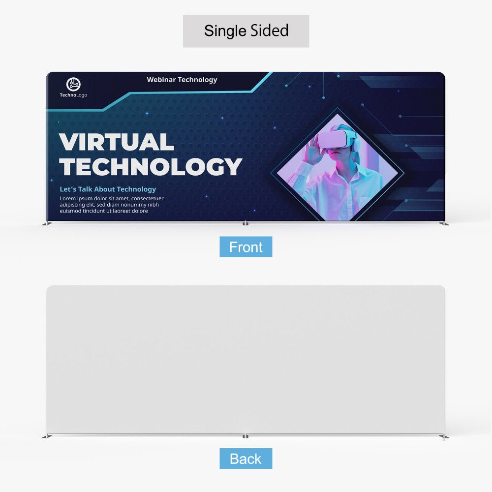 20ft Straight Tension Fabric Display - Blitz Sign & Displays