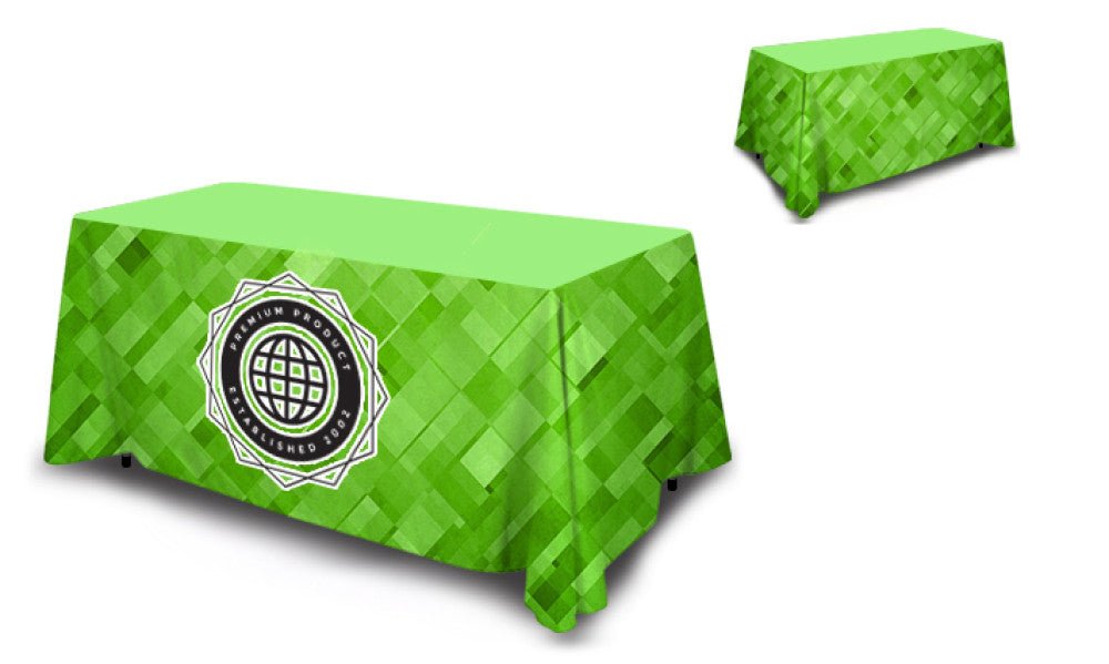 4' Custom Tablecloth and Cover - Blitz Sign & Displays