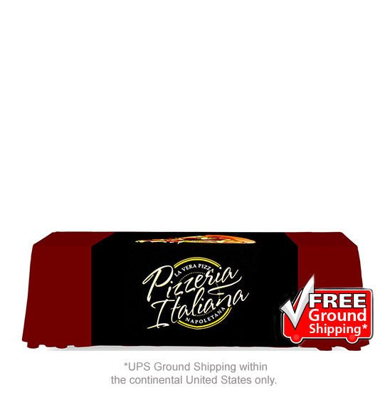 4 ft. Table Runner FullBack Dye Sub Print - Blitz Sign & Displays