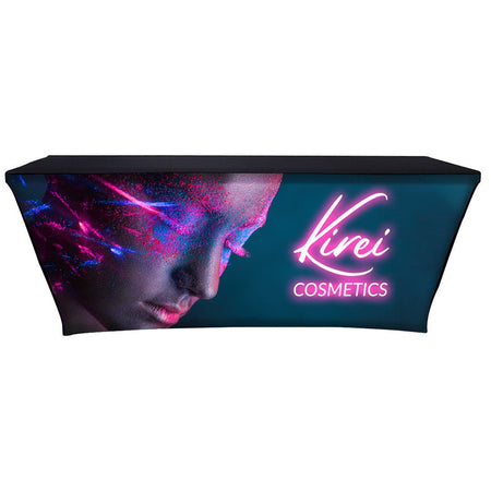8ft Backlit Fitted Table Cover - Blitz Sign & Displays