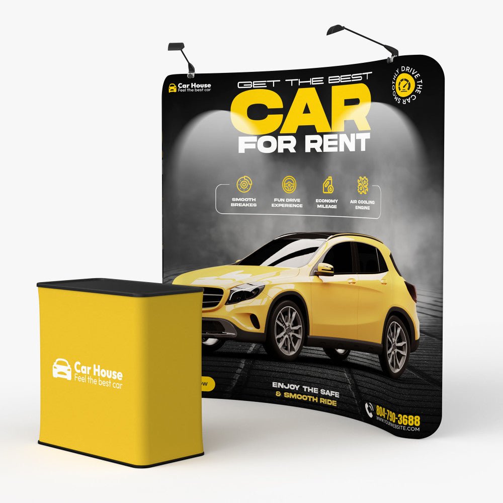 8ft Curve Tension Fabric Display - Blitz Sign & Displays