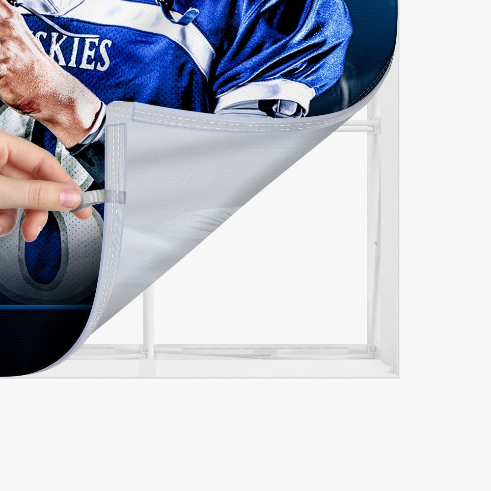 8ft SEG Edge - lit Popup Display - Blitz Sign & Displays