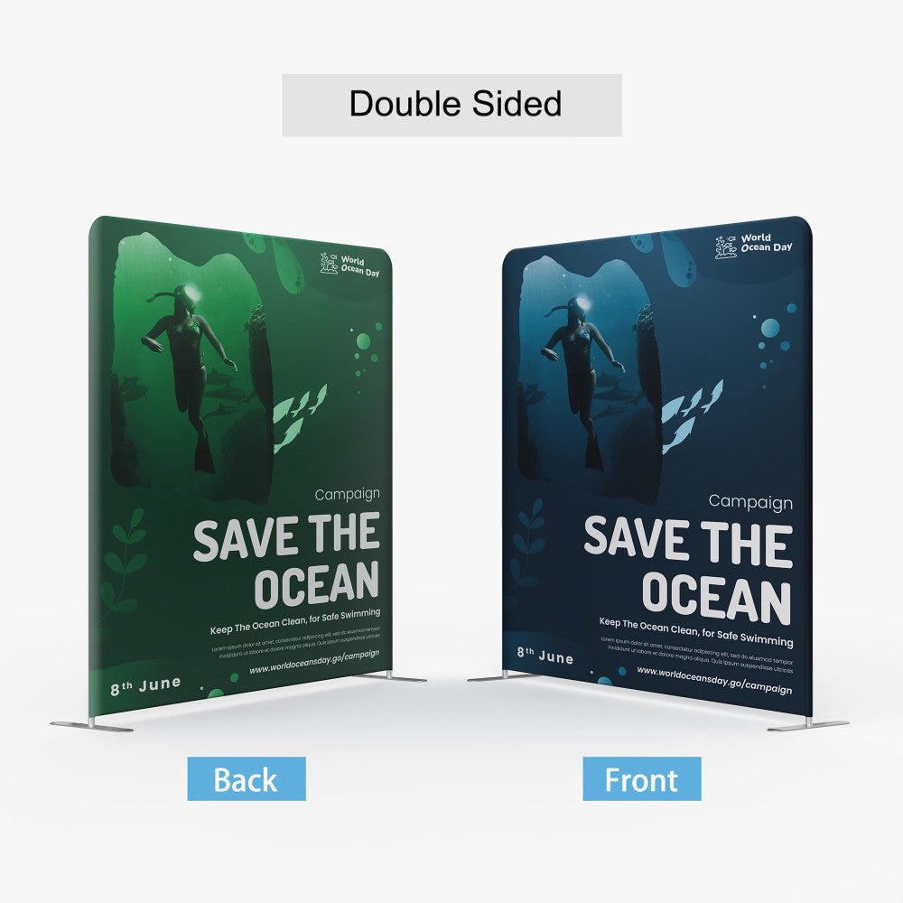 8ft Straight Tension Fabric Display - Blitz Sign & Displays