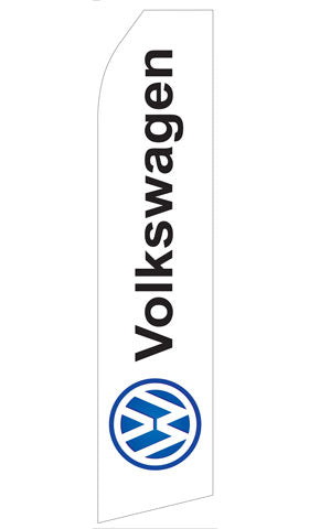 Volkswagen Logo Econo Stock Flag (White)