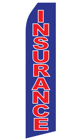 Blue Insurance Econo Stock Flag