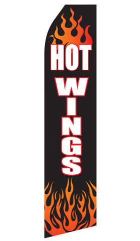 Hot Wings Econo Stock Flag