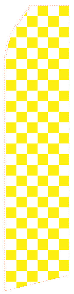 Yellow Chessboard Econo Stock Flag