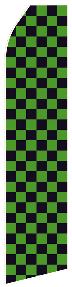 Black Green Econo Stock Flag