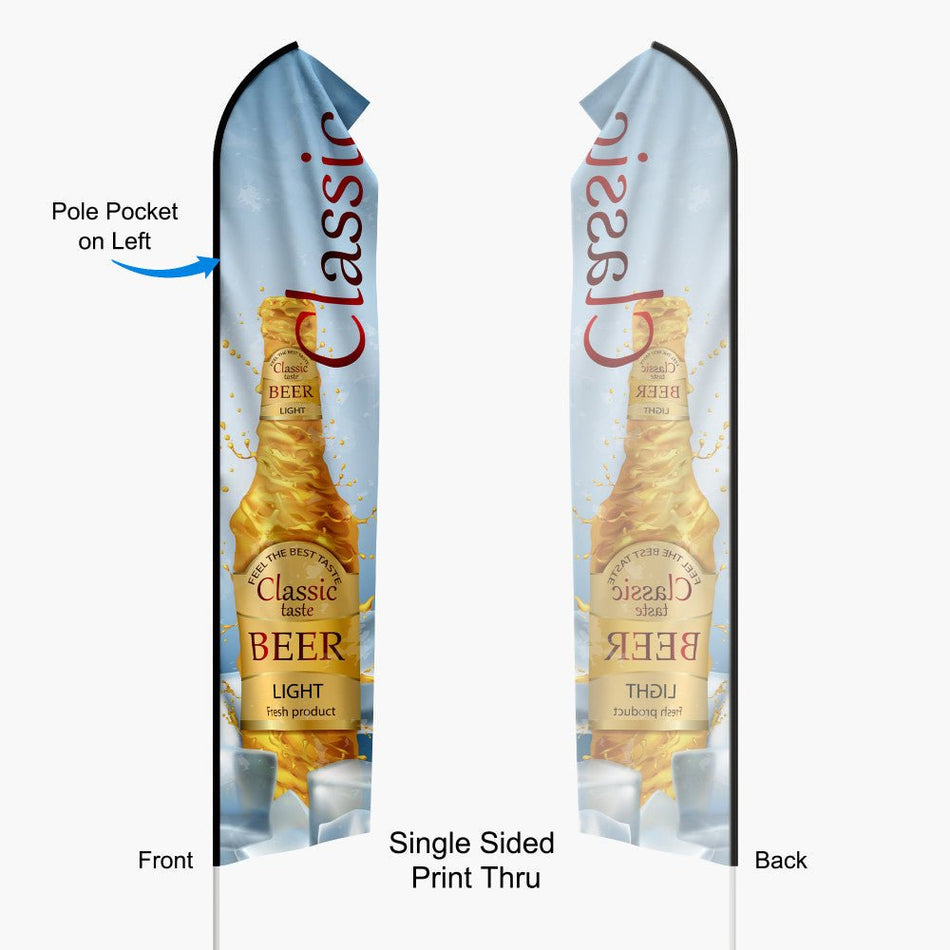 Econo Feather Flag 16ft Single Sided - Blitz Sign & Displays