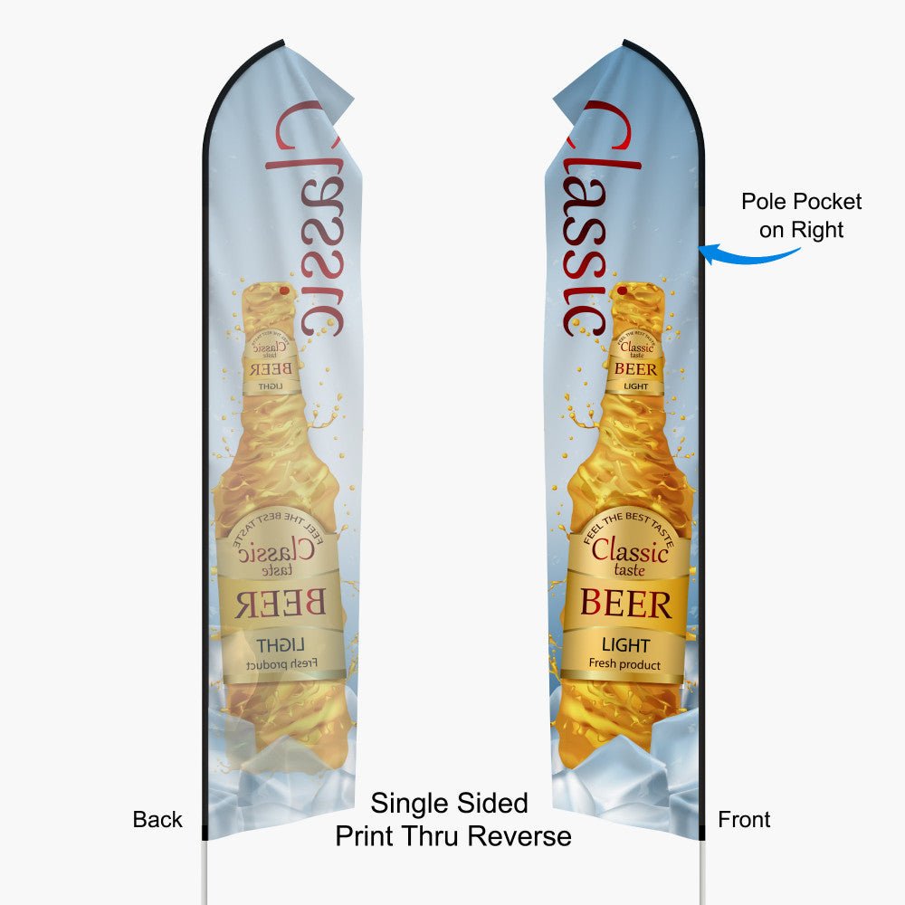 Econo Feather Flag 16ft Single Sided - Blitz Sign & Displays