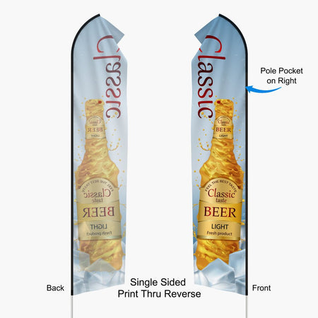 Econo Feather Flag 16ft Single Sided - Blitz Sign & Displays