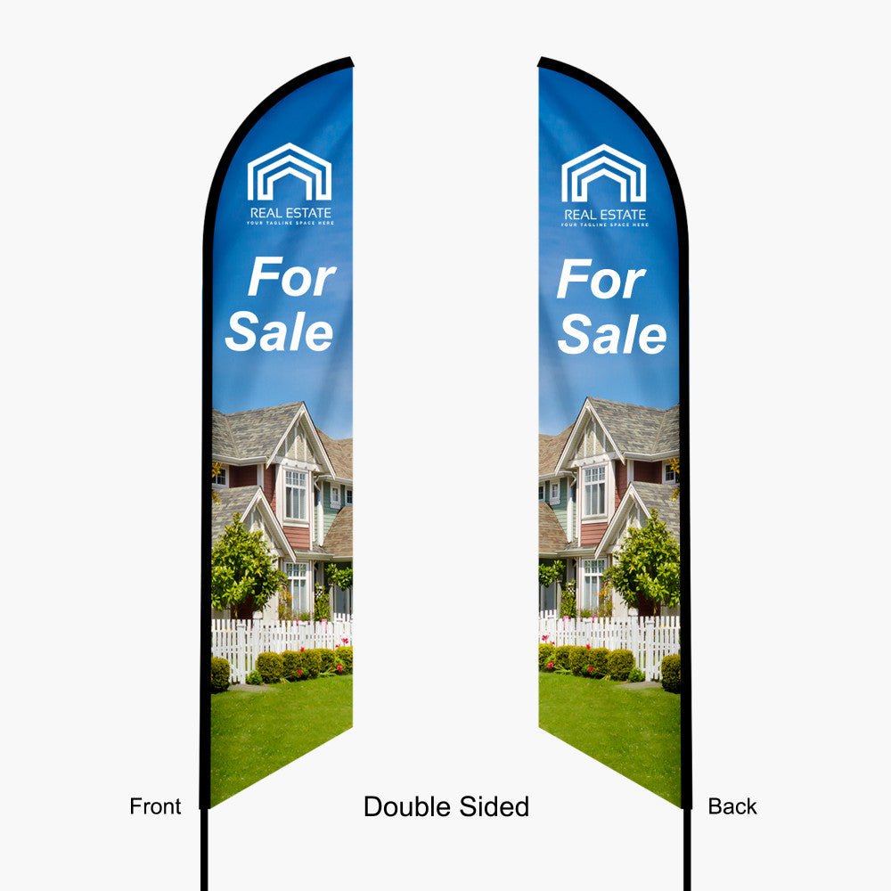 Feather Angled Flag(Large) 14ft - Blitz Sign & Displays