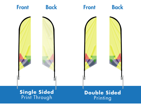 Feather Angled Flag(Small) 9ft - Blitz Sign & Displays