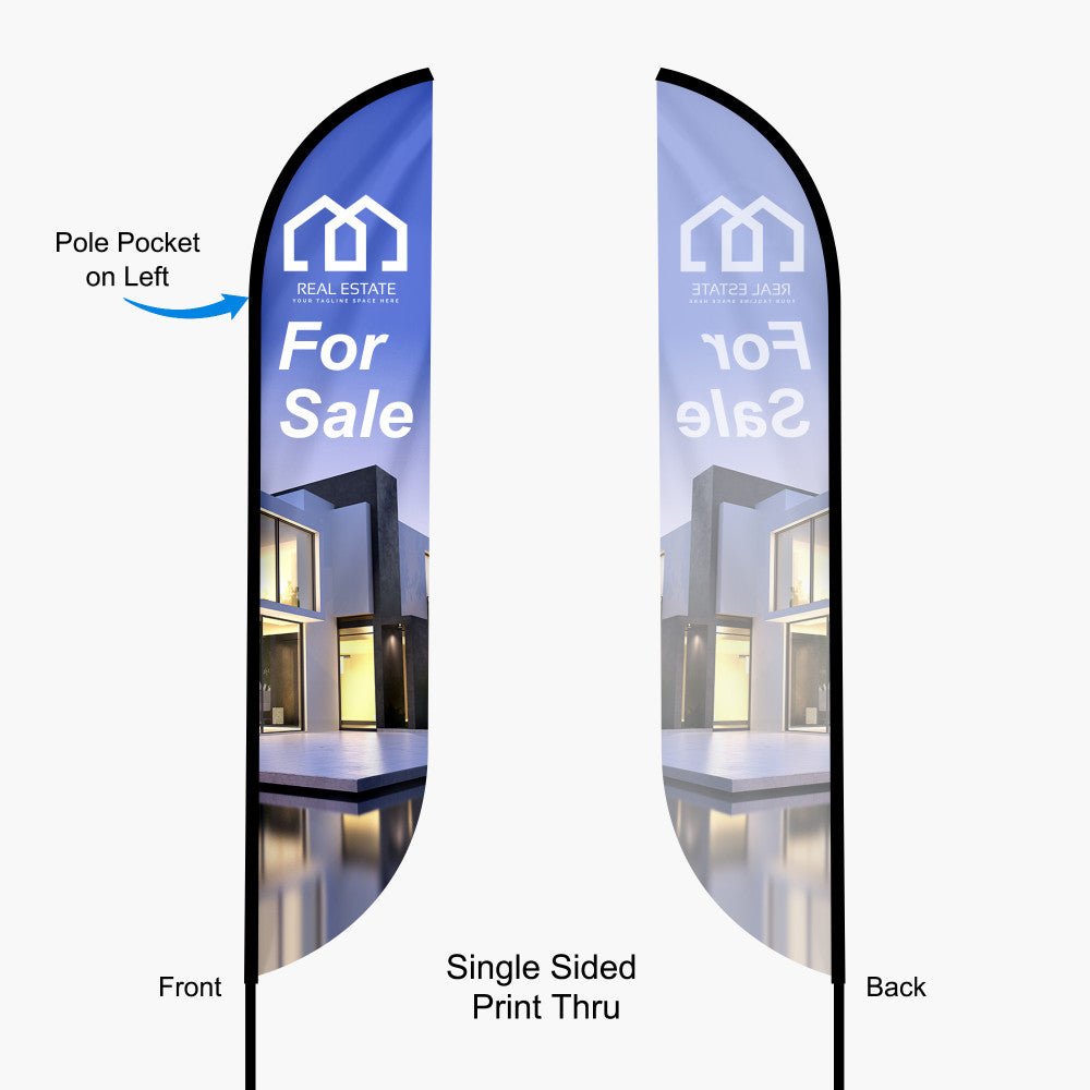 Feather Convex Flag 10.5 ft.(Medium) - Blitz Sign & Displays