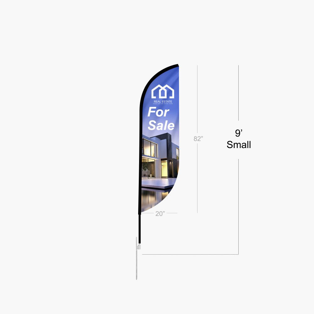 Feather Convex Flag 9 ft.(Small) - Blitz Sign & Displays