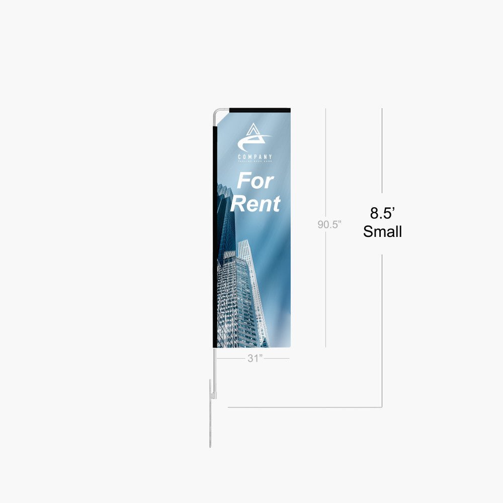 Rectangle Flag: 15ft, 11.8ft, 8.5ft - Blitz Sign & Displays