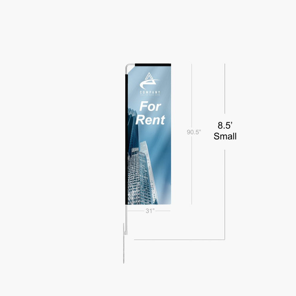 Rectangle Flag: 15ft, 11.8ft, 8.5ft - Blitz Sign & Displays