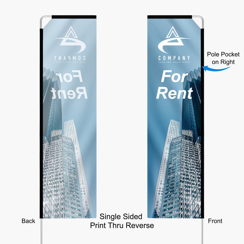 Rectangle Flag: 15ft, 11.8ft, 8.5ft - Blitz Sign & Displays