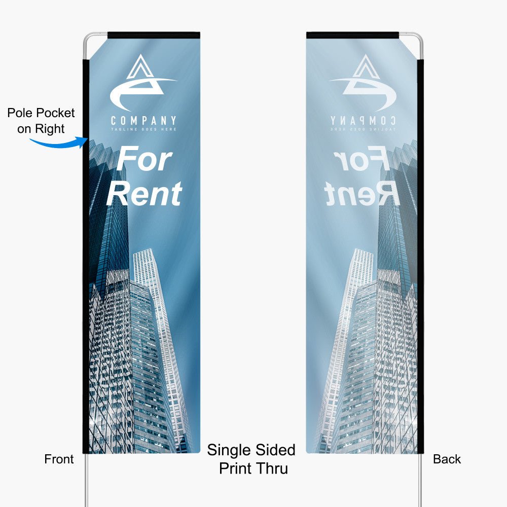 Rectangle Flag: 15ft, 11.8ft, 8.5ft - Blitz Sign & Displays