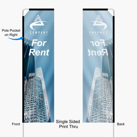 Rectangle Flag: 15ft, 11.8ft, 8.5ft - Blitz Sign & Displays