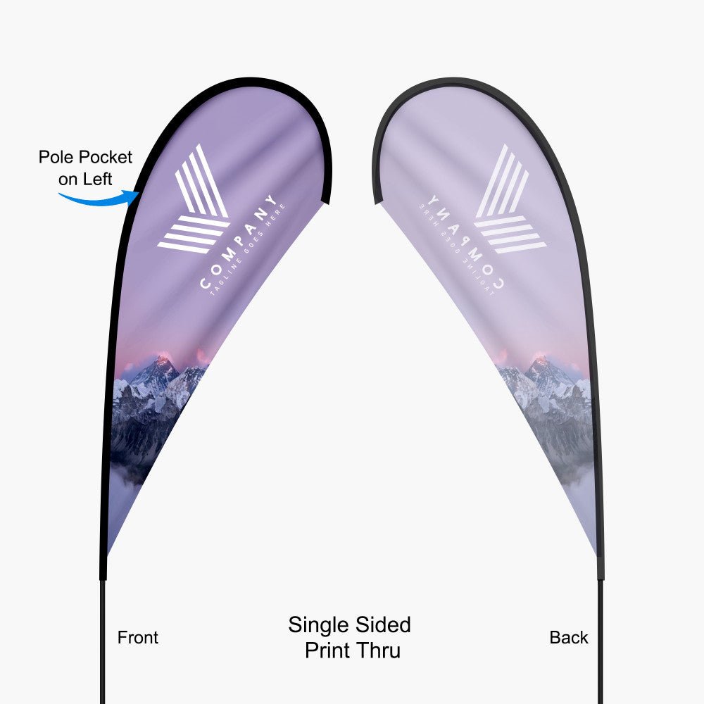 Teardrop Flag:13.5ft, 11.2ft, 9ft, 7ft - Blitz Sign & Displays