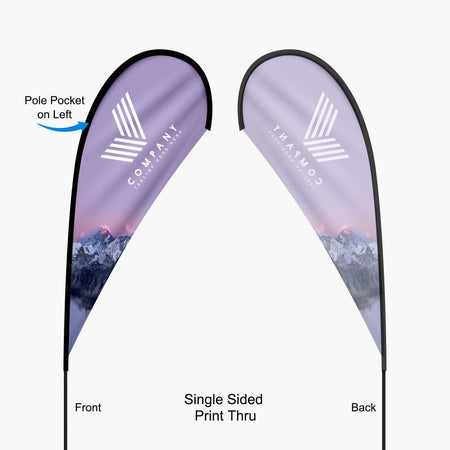 Teardrop Flag:13.5ft, 11.2ft, 9ft, 7ft - Blitz Sign & Displays