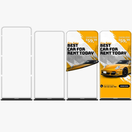 Tension Fabric Stand Single and Double Sided Same Price - Blitz Sign & Displays