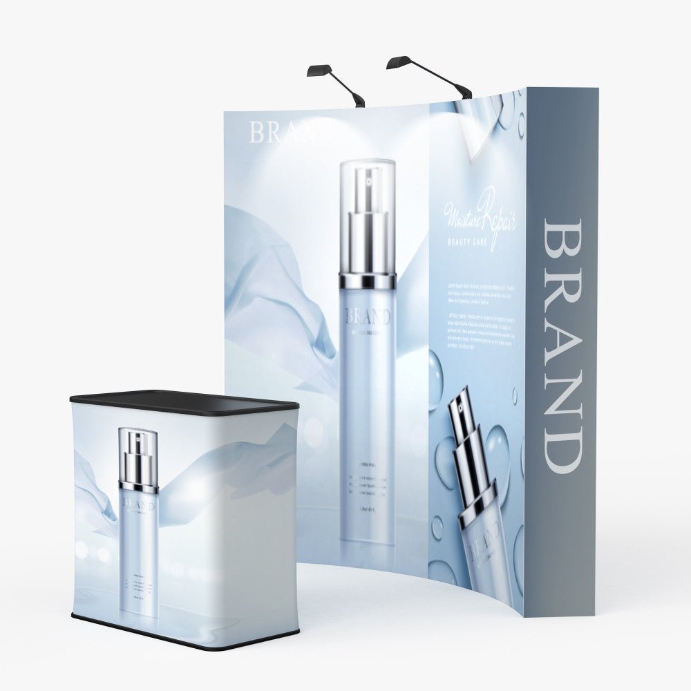 Velcro Fabric Pop Up Display - Curve 8ft - Blitz Sign & Displays