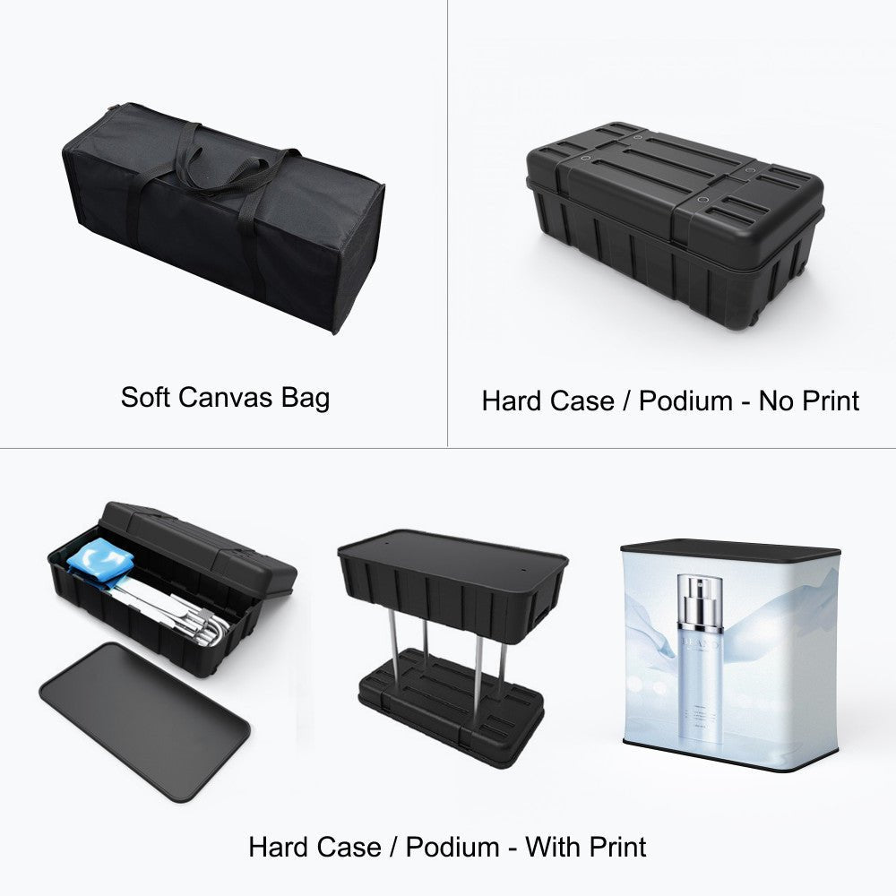 Velcro Fabric Pop Up Display - Curve 8ft - Blitz Sign & Displays