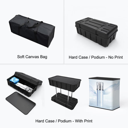 Velcro Fabric Pop Up Display - Curve 8ft - Blitz Sign & Displays