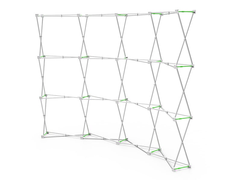 10ft Curve Velcro Fabric Pop Up Display (Hardware Only) - Blitz Sign & Displays