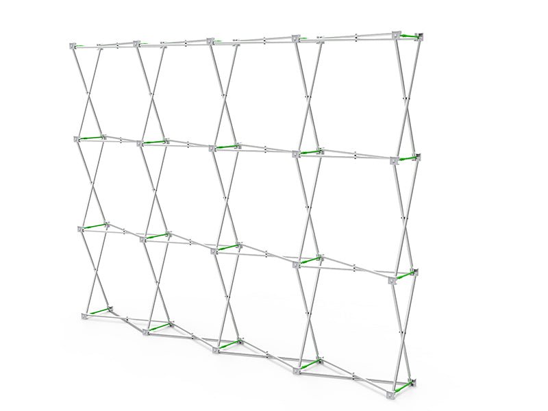 10ft Straight Velcro Fabric Pop Up Display(Hardware Only) - Blitz Sign & Displays